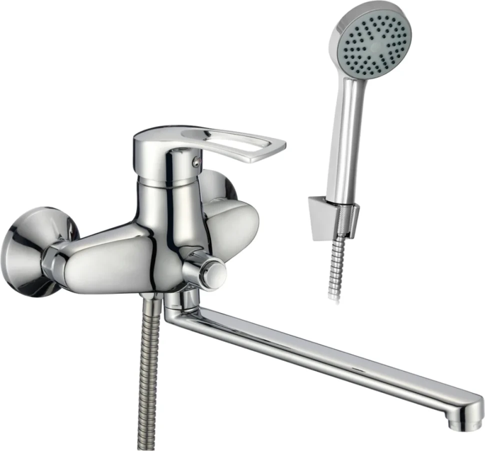 Смеситель с длинным изливом для ванны D-lin 422-6 D147422-6 хром