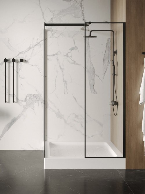 Поддон для душа Abber AD3D090 90х90 см, квадратный, белый