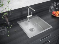 Комплект Мойка Paulmark Kroner PM215151-BS брашированная нержавеющая сталь + Измельчитель Bone Crusher BC 910-AS
