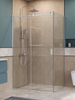 Душевой уголок BelBagno Soft Close-2 AH-1-130/90-C-Cr профиль хром Душевой уголок BelBagno Soft Close-2 AH-1-130/90-C-Cr профиль хром