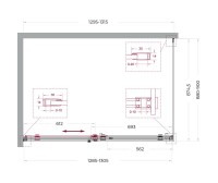 Душевой уголок BelBagno Soft Close-2 AH-1-130/90-C-Cr профиль хром Душевой уголок BelBagno Soft Close-2 AH-1-130/90-C-Cr профиль хром