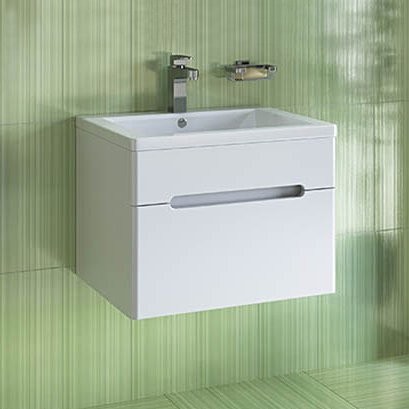 Тумба с раковиной Runo Парма 75 подвесная