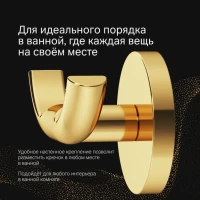 Крючок AM.PM X-Joy A85A35699 золото, на шурупах Крючок AM.PM X-Joy A85A35699 золото, на шурупах