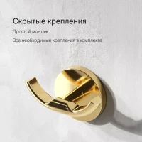 Крючок AM.PM X-Joy A85A35699 золото, на шурупах Крючок AM.PM X-Joy A85A35699 золото, на шурупах