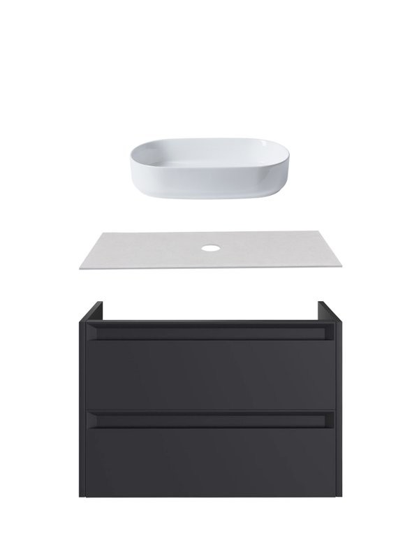 Тумба под раковину без столешницы Allen Brau Fantasy 2.0 80 матовый антрацит