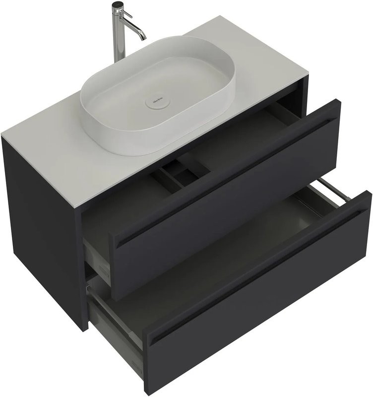 Тумба под раковину без столешницы Allen Brau Fantasy 2.0 80 матовый антрацит