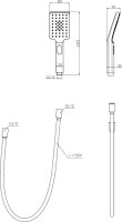Душевая стойка BelBagno Luce VSCM NERO