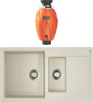 Комплект Мойка Omoikiri Daisen 86-2 пастила + Измельчитель Nagare 750