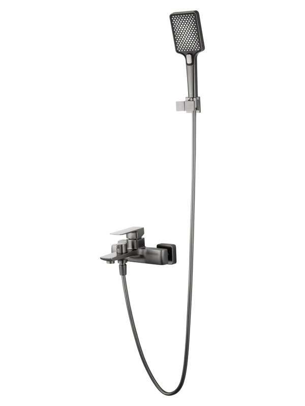 Смеситель для ванны с душем Wonzon & Woghand Edge WW-88639003A-BGM темный графит