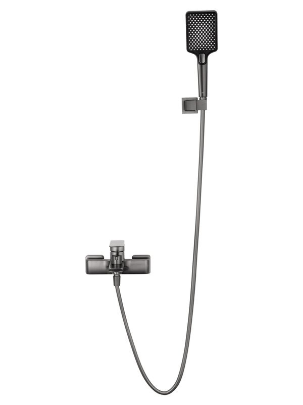 Смеситель для ванны с душем Wonzon & Woghand Edge WW-88639003A-BGM темный графит