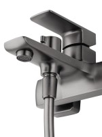 Смеситель для ванны с душем Wonzon & Woghand Edge WW-88639003A-BGM темный графит