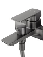 Смеситель для ванны с душем Wonzon & Woghand Edge WW-88639003A-BGM темный графит