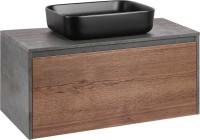 Мебель для ванной комнаты Vincea Mesa 100 дуб табак, бетон