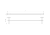 Полотенцедержатель Wonzon & Woghand WW-9711-60CM хром Полотенцедержатель Wonzon & Woghand WW-9711-60CM хром