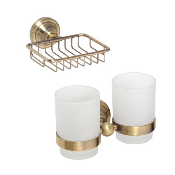 Набор Стакан Bemeta Retro 144110027 + Мыльница 144108167