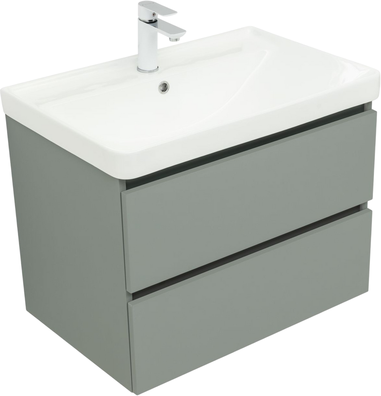 Тумба под раковину без столешницы Aquanet Вега 2.0 70 подвесная, мисти грин