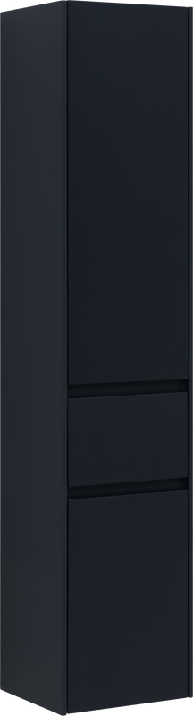 Шкаф пенал для ванной Aquanet Бруклин 35 R антрацит