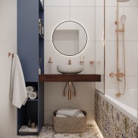 Зеркало круглое Wellsee 7 Rays’ Spectrum 50 с подсветкой, черное