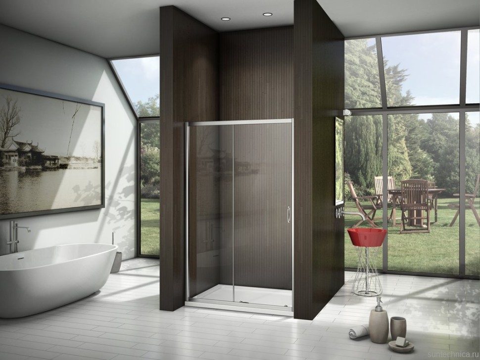 Душевая дверь в нишу Good Door Latte WTW-120-C-WE