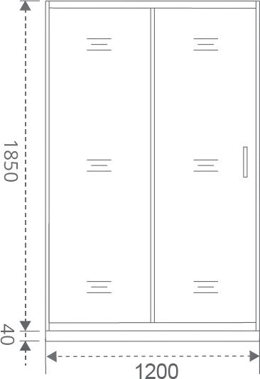 Душевая дверь в нишу Good Door Latte WTW-120-C-WE