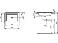 Раковина Ideal Standard Strada K078001 60 см Раковина Ideal Standard Strada K078001 60 см
