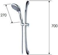 Душевой гарнитур Remer 310M318XF