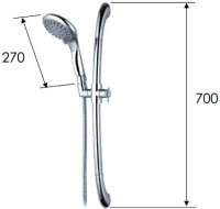 Душевой гарнитур Remer 310M318XF