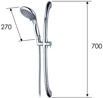 Душевой гарнитур Remer 310M318XF