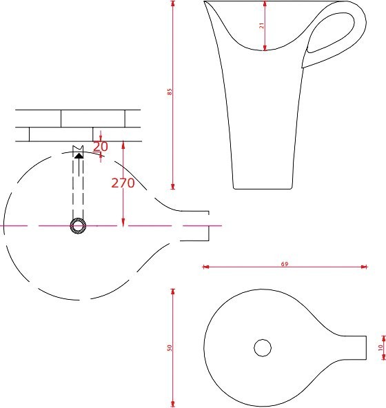 Раковина ArtCeram Cup OSL004