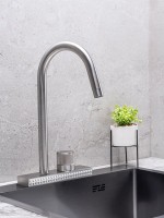 Смеситель для кухни РМС SUS130-017F нержавеющая сталь