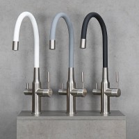Смеситель для кухни Lemark Expert LM5083S-White сталь, белый