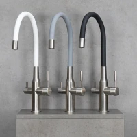 Смеситель для кухни Lemark Expert LM5083S-White сталь, белый