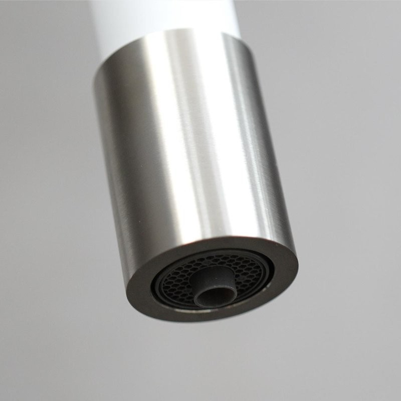 Смеситель для кухни Lemark Expert LM5083S-White сталь, белый