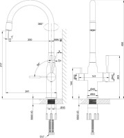 Смеситель для кухни Lemark Expert LM5083S-White сталь, белый