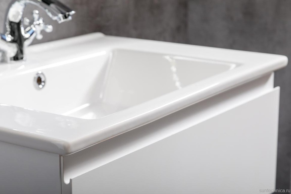 Тумба с раковиной Armadi Art Capolda 65 с белой ручкой