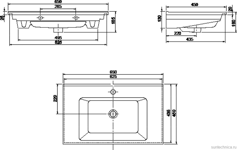 Тумба с раковиной Armadi Art Capolda 65 с белой ручкой