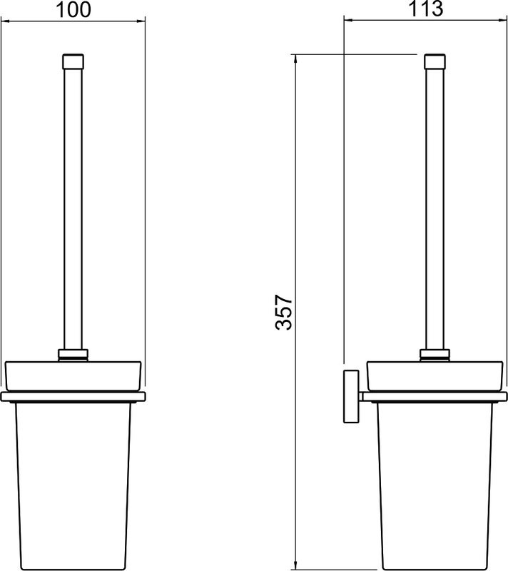 Набор Держатель AQUATEK Либра AQ4309CR + Ершик AQ4310CR