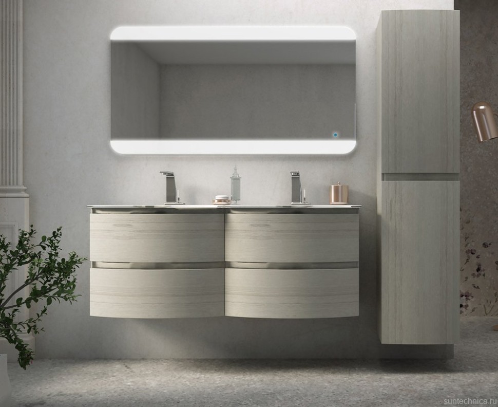 Мебельная раковина Cezares 50156 Doppio Bianco 138 см