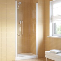 Душевая дверь в нишу Vegas Glass EP Lux 70 01 01 R профиль белый, стекло прозрачное
