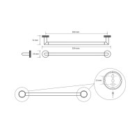 Держатель для полотенец Bemeta Stella 166204012 серебро