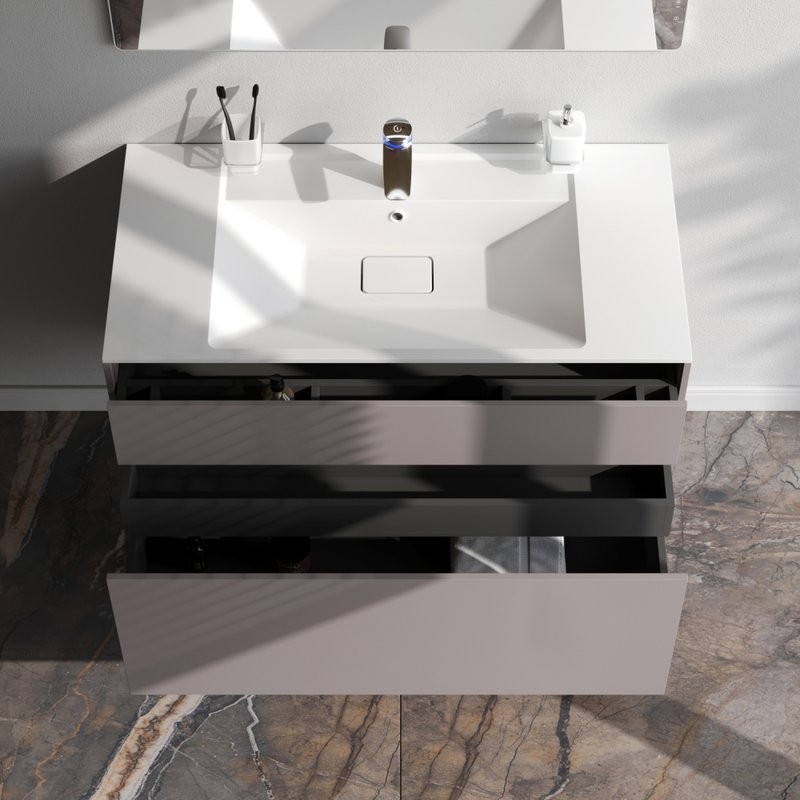 Тумба под раковину без столешницы AM.PM Inspire V2.0 100 элегантный серый