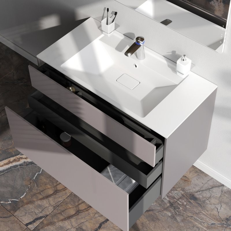 Тумба под раковину без столешницы AM.PM Inspire V2.0 100 элегантный серый