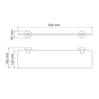 Полка Wasserkraft Asphe 77724 розовое золото