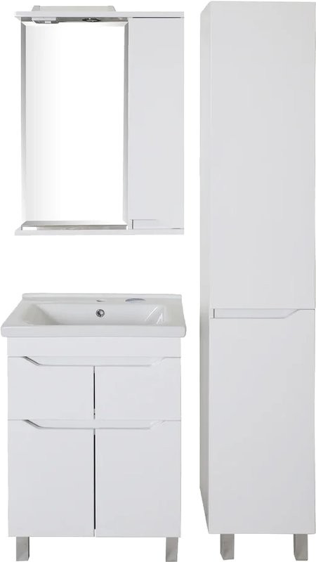 Шкаф-пенал для ванной ASB-Mebel Бари 35 R белый