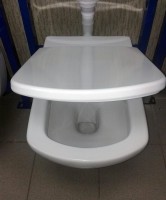 Комплект Унитаз подвесной Roca Dama senso + Крышка Dama Senso ZRU9000041 c микролифтом, петли хром + Инсталляция Geberit Duofix Delta 458.163.21.1 с кнопкой смыва, хром + Звукоизоляция