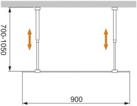 Душевая перегородка Cezares Liberta -L-2-90-C-Cr