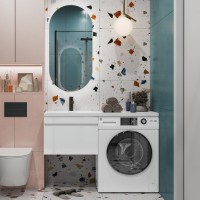 Мебель для ванной комнаты Vigo Urban 60 L 1 ящик, под стиральную машину, белая