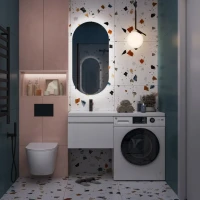 Мебель для ванной комнаты Vigo Urban 60 L 1 ящик, под стиральную машину, белая