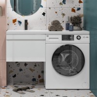 Мебель для ванной комнаты Vigo Urban 60 L 1 ящик, под стиральную машину, белая