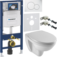 Комплект Унитаз подвесной Jacob Delafon Patio E4187 + Крышка E4267 + Инсталляция Geberit Duofix UP 320 111.300.00.5 + Кнопка Sigma 01 115.770.11.5 белая + Крепления 111.815.00.1 к стене + Звукоизоляция